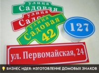 Изготовление домовых знаков